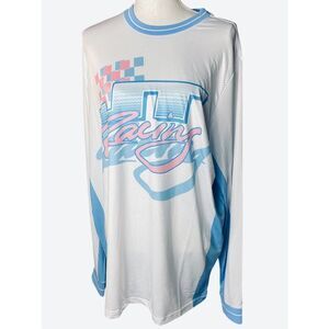 Honda Mens Blue White JT Racing Motorcross Jersey Long Sleeve T-Shirt Large NWT